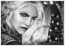 ciri_sword_fighting___pencil_portrait_by_jooleya-d9xjl37q.jpg