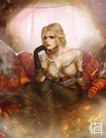 CiriThe Witcher Fanart by GDecy on deviantartq .jpg
