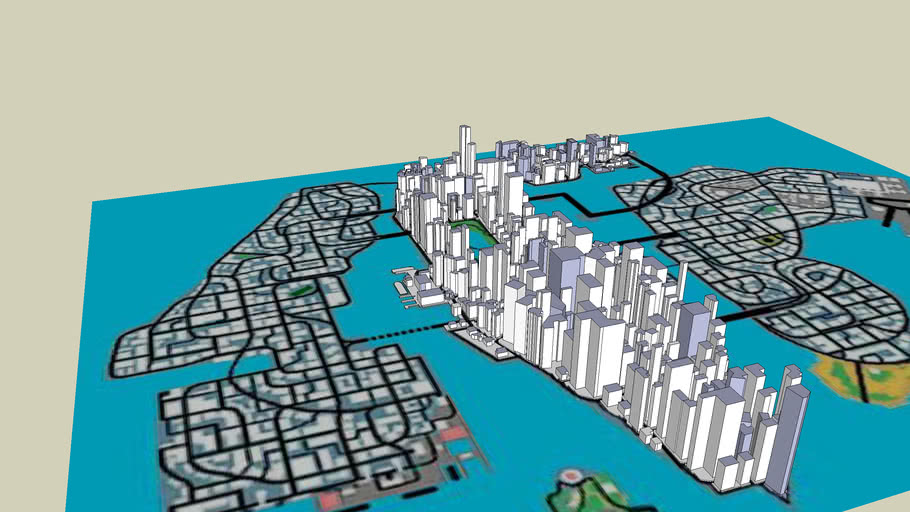 Anywhere city. Либерти Сити 3д карта. Карта Liberty City GTA 5. Карта ГТА 4 3d. ГТА 4 Либерти Сити.